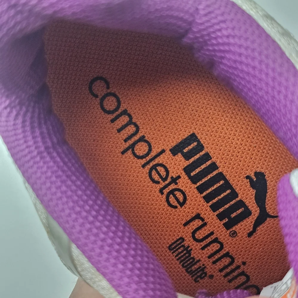 Puma Complete Running Shoes Women 7.5 Ortholite Purple Orange Sneakers